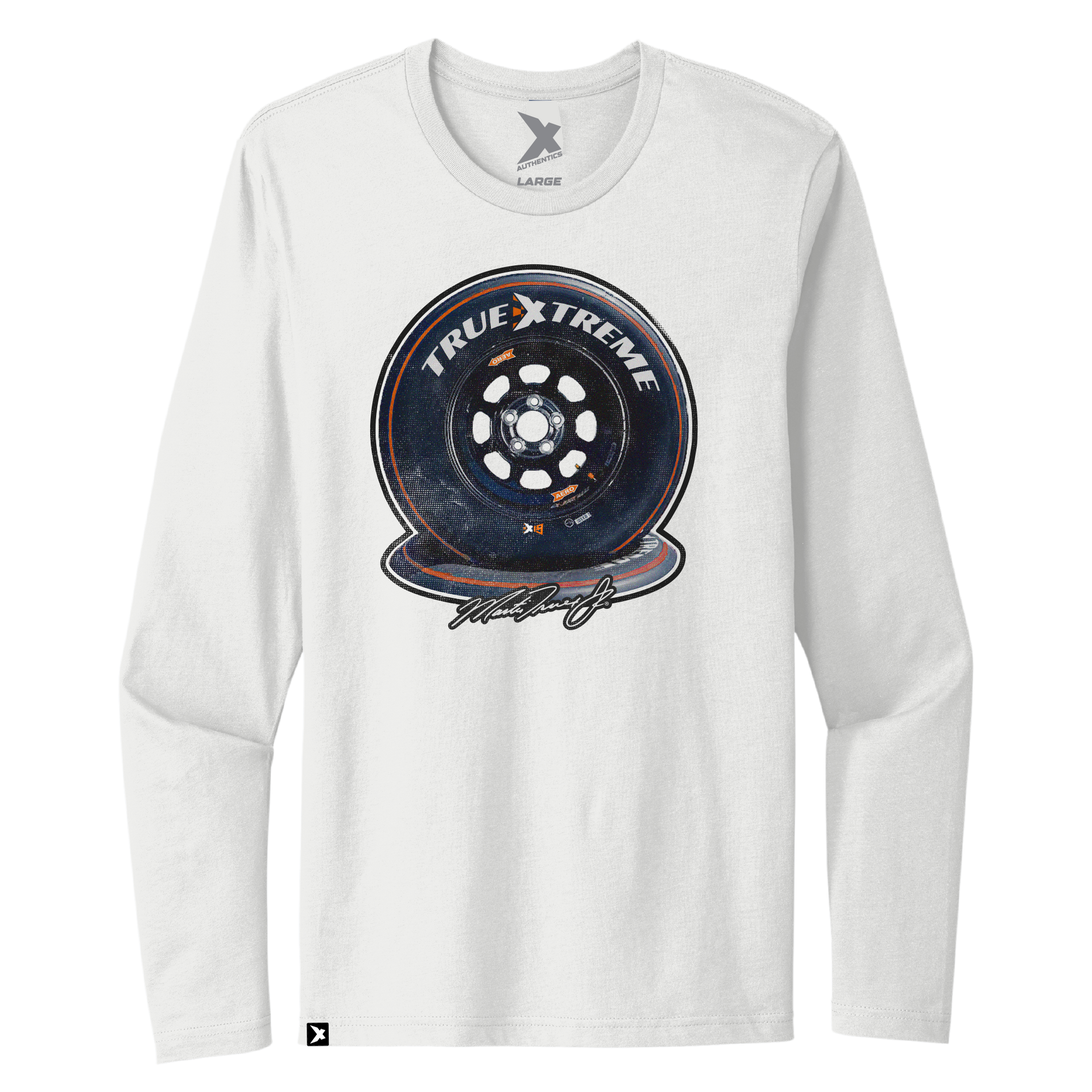 TrueXtreme Outdoors Motor Division Retro Rubber Long Sleeve Tee